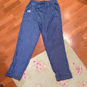 Women's Blue Casual Pants